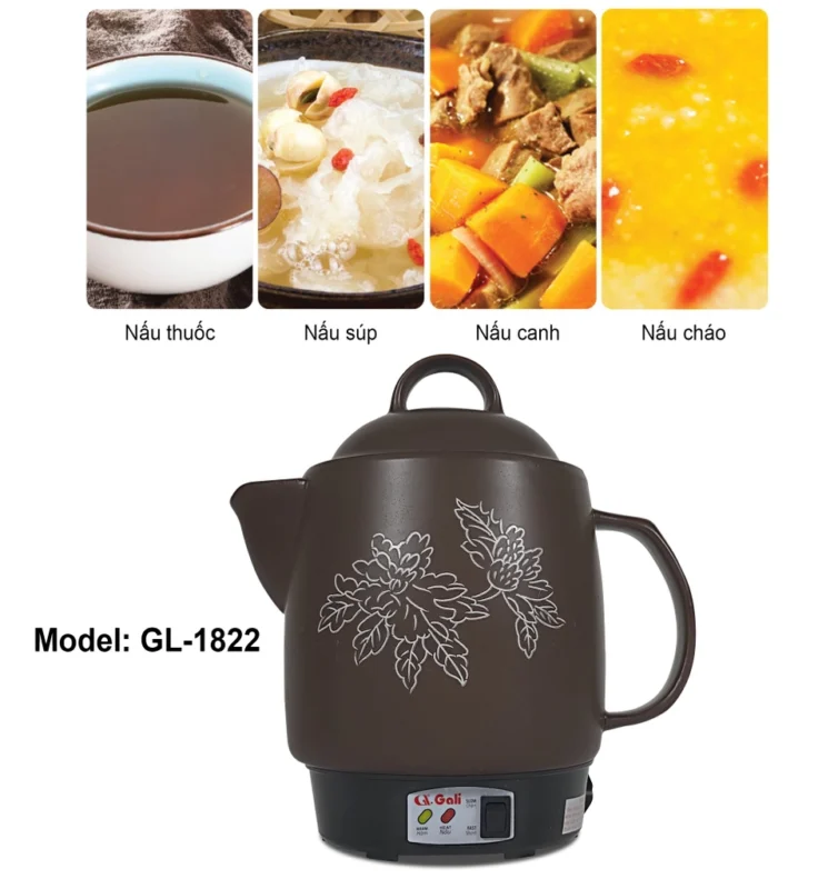Siêu sắc thuốc Gali GL-1822 3.3 lít 450w Siêu sắc thuốc Gali GL-1822 3.3 lít 450w