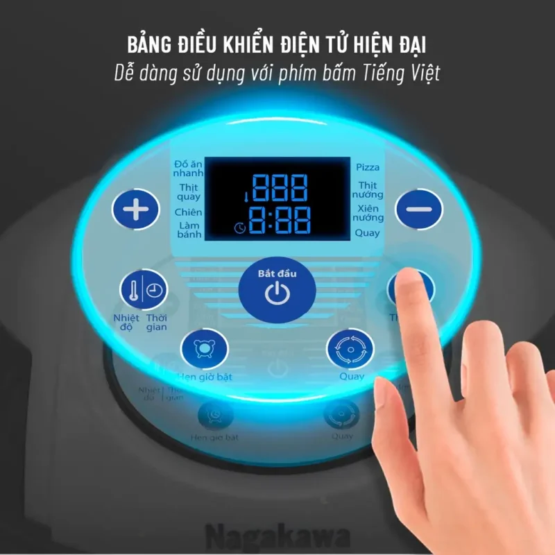 Nồi chiên không dầu Nagakawa NAG3303 9 lít Nồi chiên không dầu Nagakawa NAG3303 9 lít