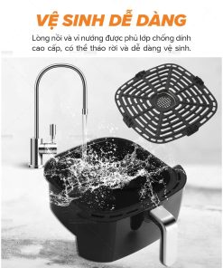 Nồi chiên không dầu Sharp KF-AF68EPV-BK 6.8