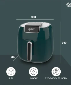Nồi chiên không dầu Comet CM6858 4 lít