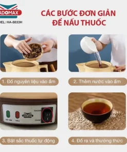 Ấm sắc thuốc Ladomax HA-8833H
