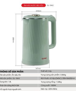 Ấm siêu tốc Gali GL-18A3