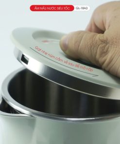 Ấm siêu tốc Gali GL-18A3 2 lớp cách nhiệt Inox 304 bảo hành 24 tháng