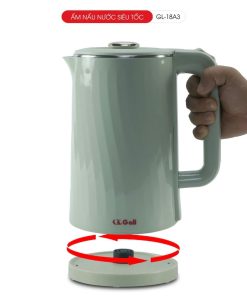 Ấm siêu tốc Gali GL-18A3 2 lớp cách nhiệt Inox 304 bảo hành 24 tháng