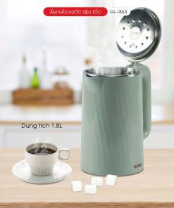 Ấm siêu tốc Gali GL-18A3 2 lớp cách nhiệt Inox 304 bảo hành 24 tháng