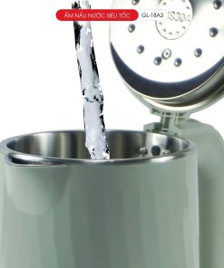 Ấm siêu tốc Gali GL-18A3 2 lớp cách nhiệt Inox 304 bảo hành 24 tháng