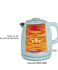 Công suất lên tới 1800W, mâm nhiệt gia nhiệt nhanh giúp đun sôi rất nhanh