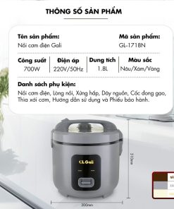 Nồi cơm điện Gali GL-1718N