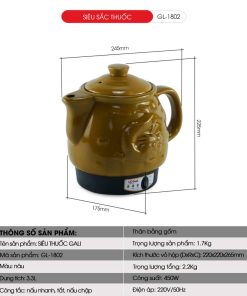 Siêu sắc thuốc Gali GL-1802