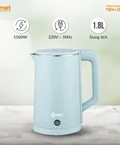 Ấm siêu tốc 2 lớp 1.8L COMET CM8226