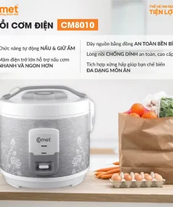 Nồi cơm điện nắp gài COMET CM8010 1.8L