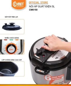 Gioăng Ron nắp nồi áp suất điện COMET 24cm Phụ kiện nồi áp xuất Comet