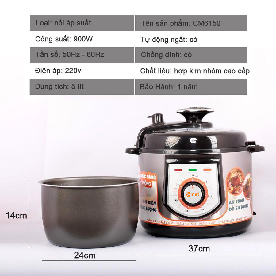Nồi áp suất CM6150 5 lít