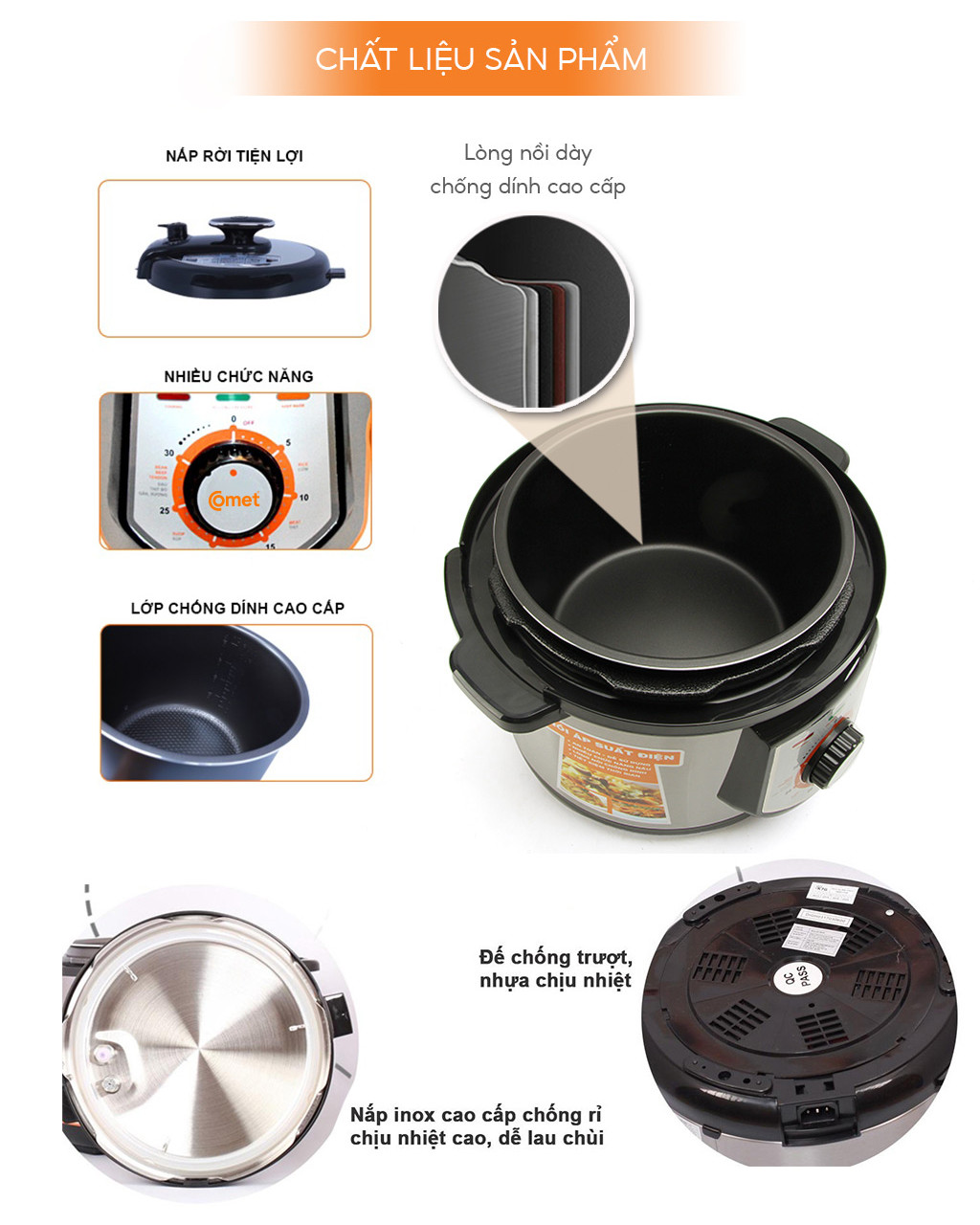 Nồi áp suất CM6150 5 lít