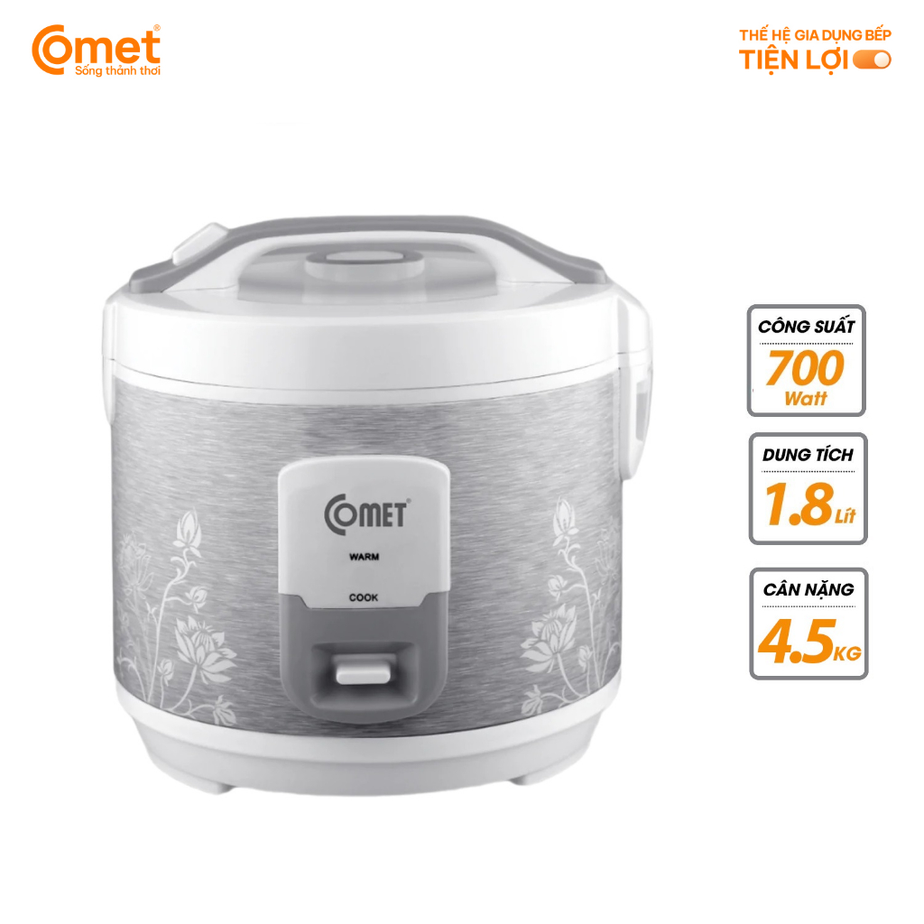 Nồi cơm điện nắp gài COMET CM8010 1.8L