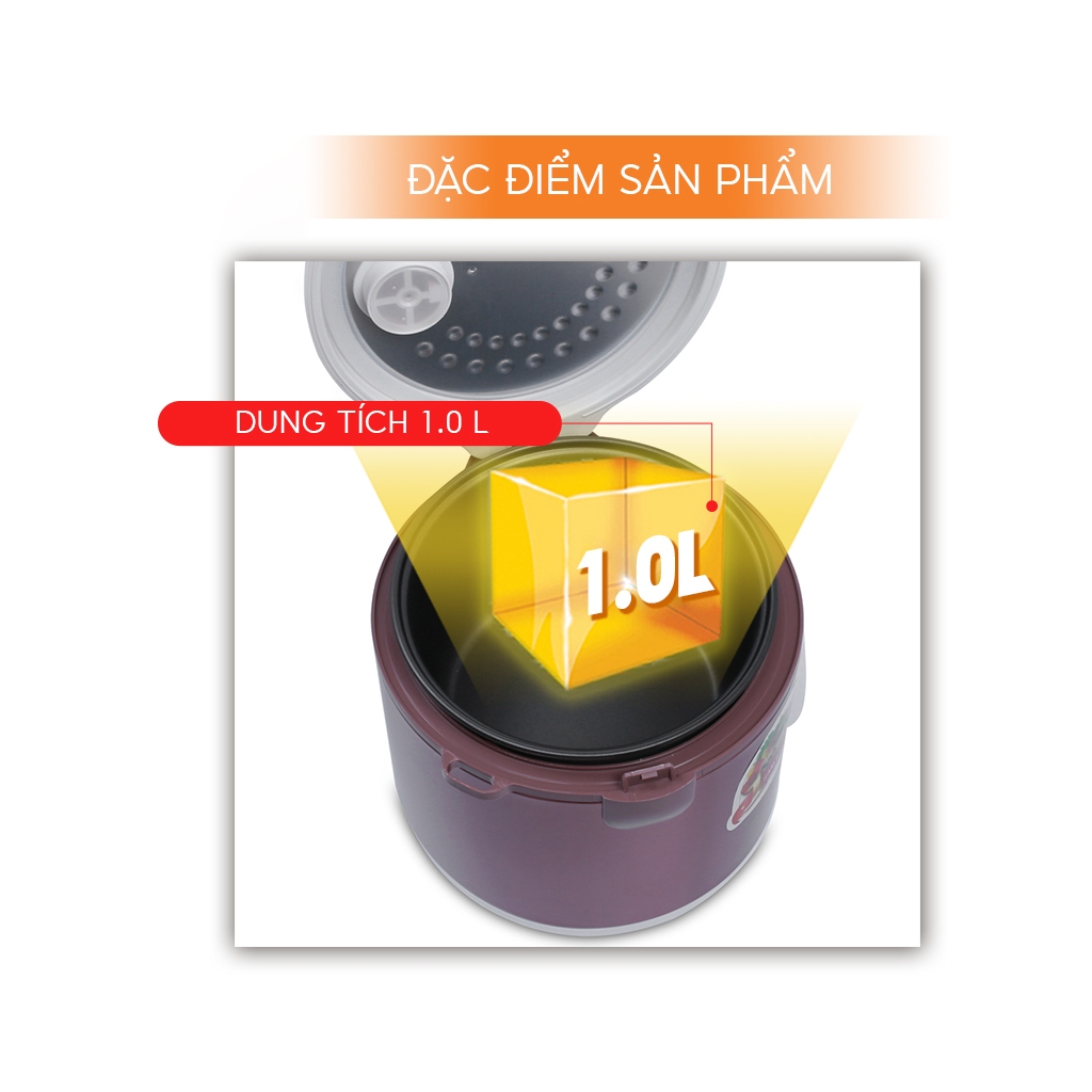 Nồi cơm điện nắp gài COMET CM8025 1 lít