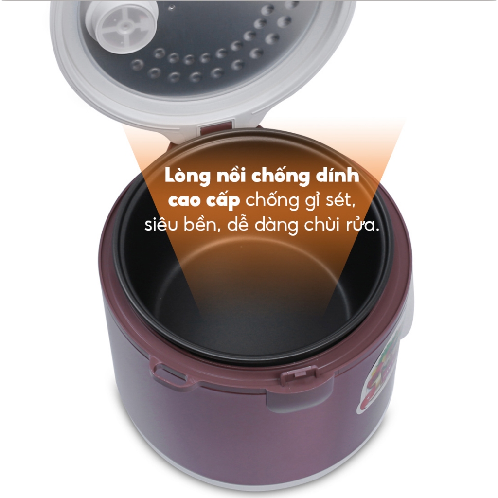 Nồi cơm điện nắp gài COMET CM8025 1 lít