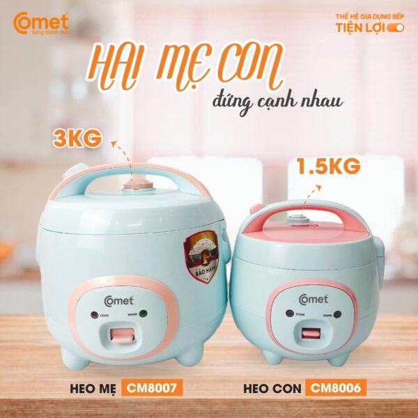 Nồi cơm điện nắp gài 1,8L COMET - CM8007