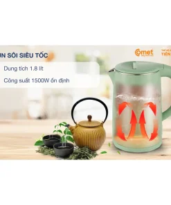 Bình đun siêu tốc COMET CM8218 1.8 lít