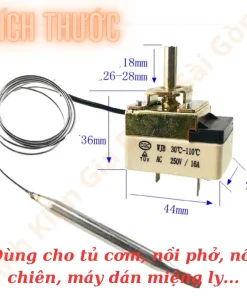 Bộ điều chỉnh nhiệt độ lò nướng 10A 13A 16A , Phụ kiện lò thủy tinh – lò điện mini