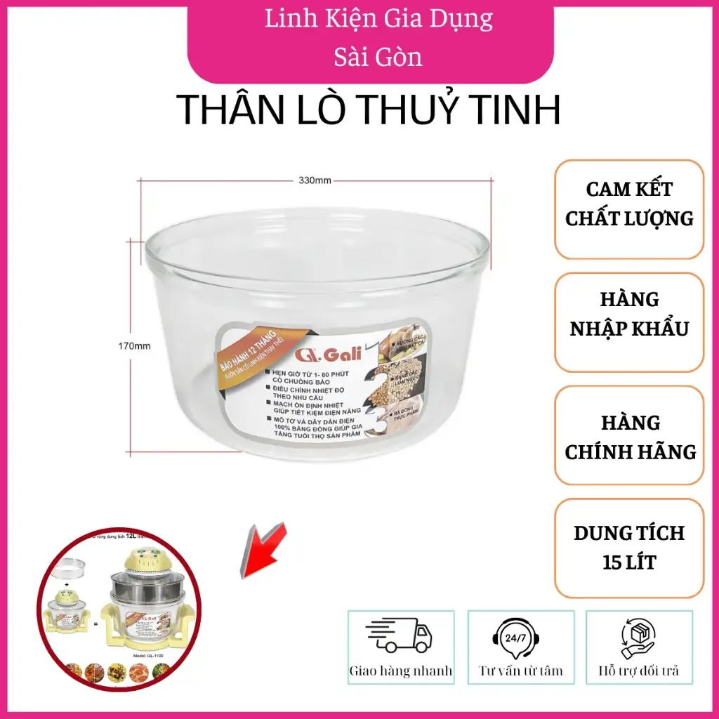 Thân lò 15 lít