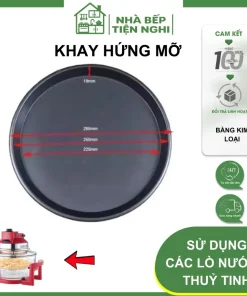 Cánh Quạt Lò Nướng Thủy Tinh Gali 12–17L – Chính Hãng – Dễ Lắp – Tản Nhiệt Chuẩn