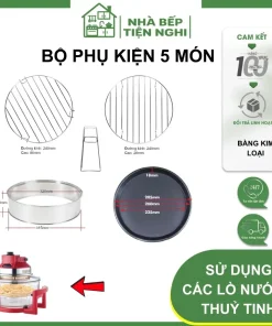 Alternative view of Cánh Quạt Lò Nướng Thủy Tinh Gali 12–17L – Chính Hãng – Dễ Lắp – Tản Nhiệt Chuẩn