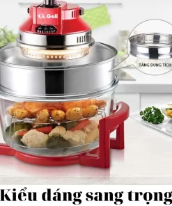 Thân nồi lò nướng thủy tinh Gali, hàng nhập khẩu nặng 2.8kg, thay thế cho các loại lò từ 12 đến 17L
