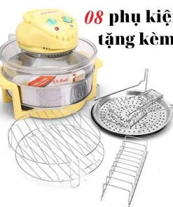 Thân nồi lò nướng thủy tinh Gali, hàng nhập khẩu nặng 2.8kg, thay thế cho các loại lò từ 12 đến 17L