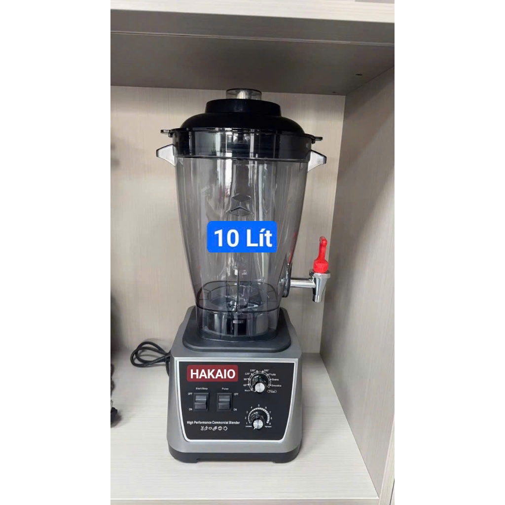 Máy Xay Sinh Tố Công Nghiệp Hakaio Dung Tích 8 Lít và 10 Lít Công Suất 5600W Bảo Hành 24 Tháng Xay Đa Năng Máy Xay Sinh Tố Công Nghiệp Hakaio Dung Tích 8 Lít và 10 Lít
