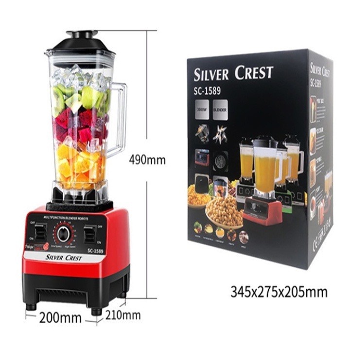 Máy xay sinh tố công nghiệp SC-1589 Ladomax công suất lớn cối 2 lít Máy xay sinh tố công nghiệp SC-1589 Ladomax công suất lớn cối 2 lít