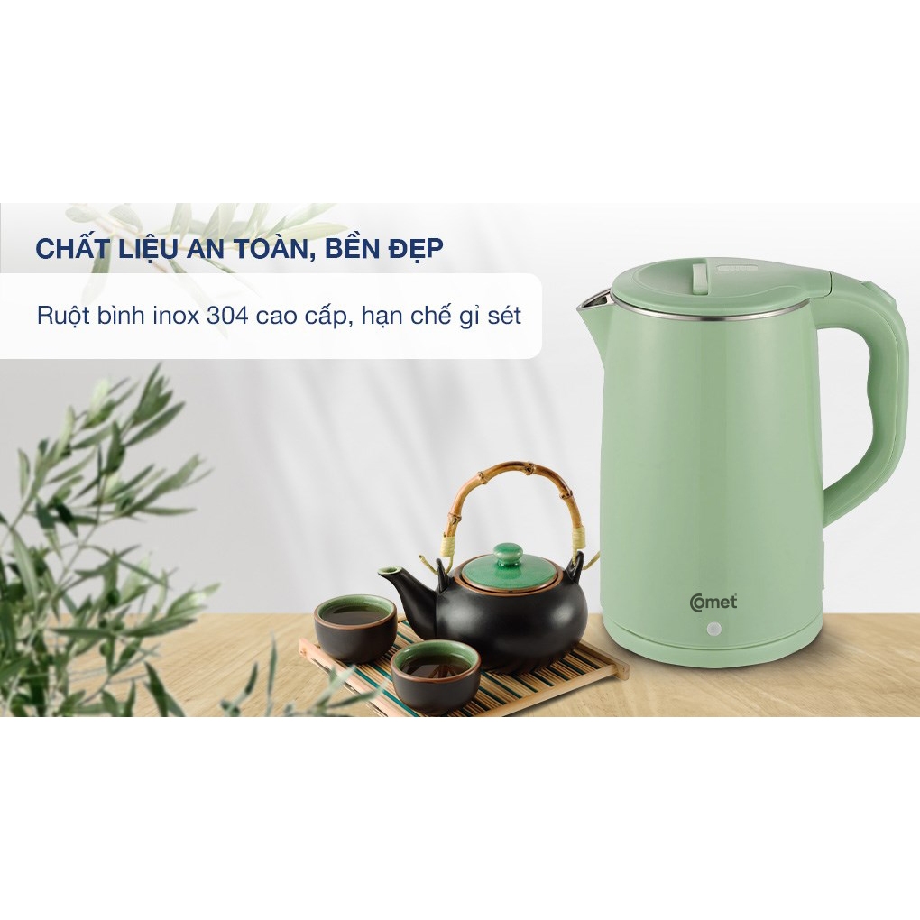 Bình đun siêu tốc COMET CM8218 1.8 lít
