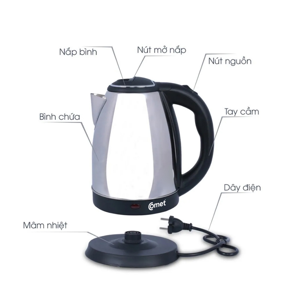 Bình đun siêu tốc COMET CM8215 1,5 lít