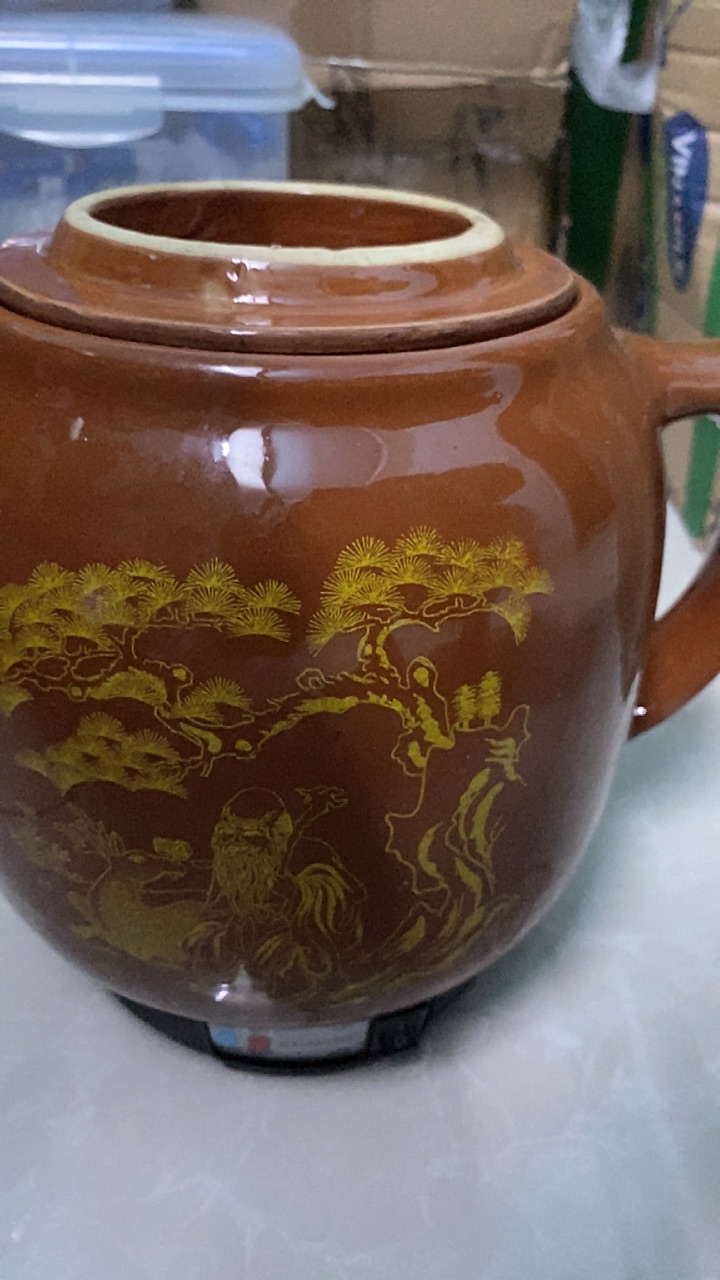 Siêu sắc thuốc GỐM SỨ BÁT TRÀNG Fujishi 3.2 lít HK-066 Ấm thuốc điện nấu tự động ngắt