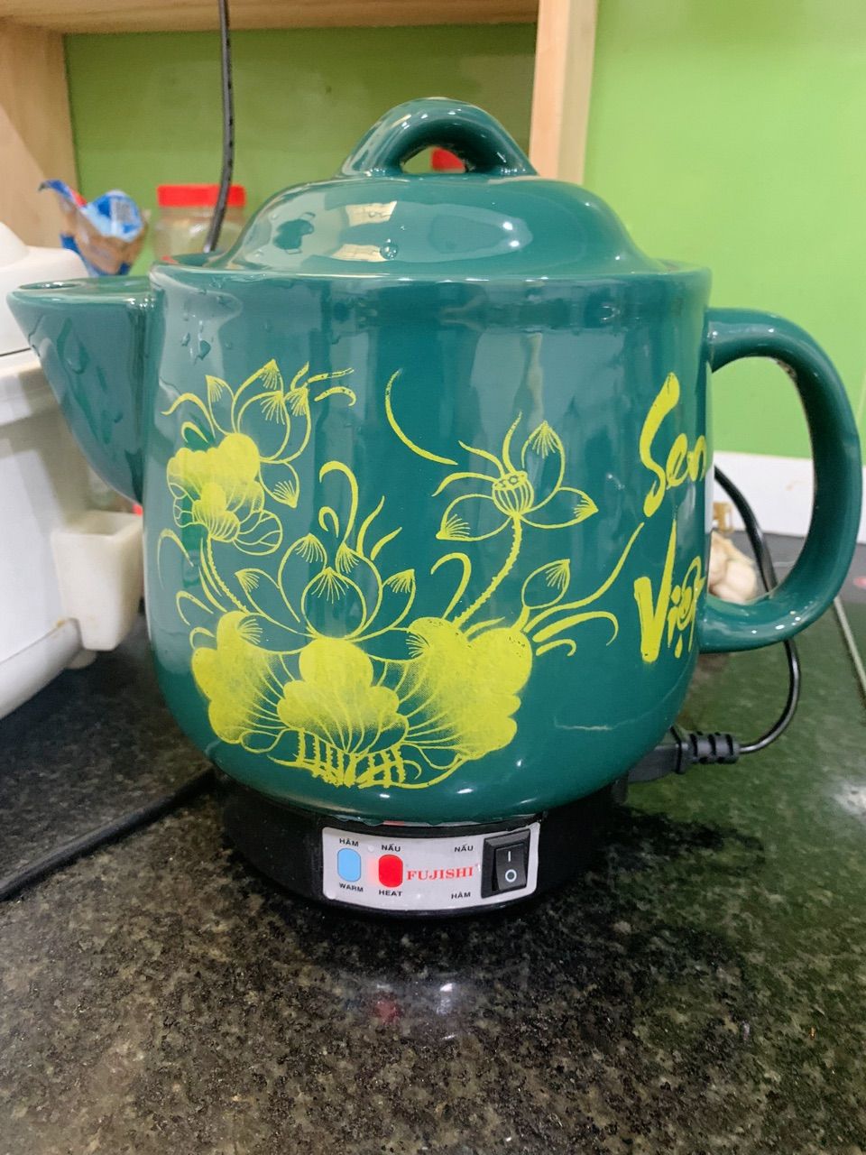 Siêu sắc thuốc GỐM SỨ BÁT TRÀNG Fujishi 3.2 lít HK-33B Ấm thuốc điện nấu tự động ngắt