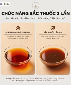 Ấm sắc thuốc Bear HTM-4H40X 4 Lít chỉ với một nút bấm bạn sẽ có ấm thuốc an toàn hiệu quả Ấm sắc thuốc Bear HTM-4H40X 4 Lít chỉ với một nút bấm bạn sẽ có ấm thuốc an toàn hiệu quả