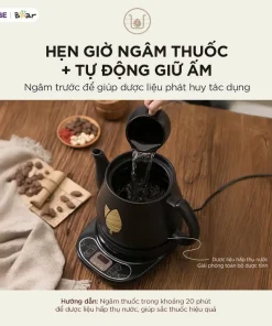 Ấm sắc thuốc Bear HTM-4H40X 4 Lít chỉ với một nút bấm bạn sẽ có ấm thuốc an toàn hiệu quả Ấm sắc thuốc Bear HTM-4H40X 4 Lít chỉ với một nút bấm bạn sẽ có ấm thuốc an toàn hiệu quả