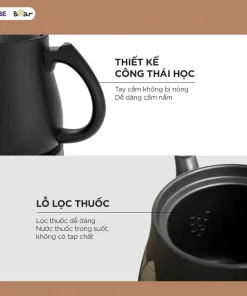 Ấm sắc thuốc Bear HTM-4H40X 4 Lít chỉ với một nút bấm bạn sẽ có ấm thuốc an toàn hiệu quả Ấm sắc thuốc Bear HTM-4H40X 4 Lít chỉ với một nút bấm bạn sẽ có ấm thuốc an toàn hiệu quả