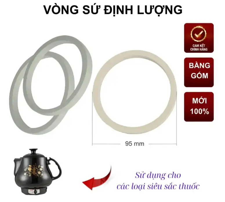 Bộ Sinh Nhiệt Gù Siêu Sắc Thuốc Gang Đúc Phủ Men Điện Trở 450W Thay Thế Chuẩn Bộ Sinh Nhiệt Gù Siêu Sắc Thuốc Gang Đúc Phủ Men Điện Trở 450W Thay Thế Chuẩn - Ảnh 2