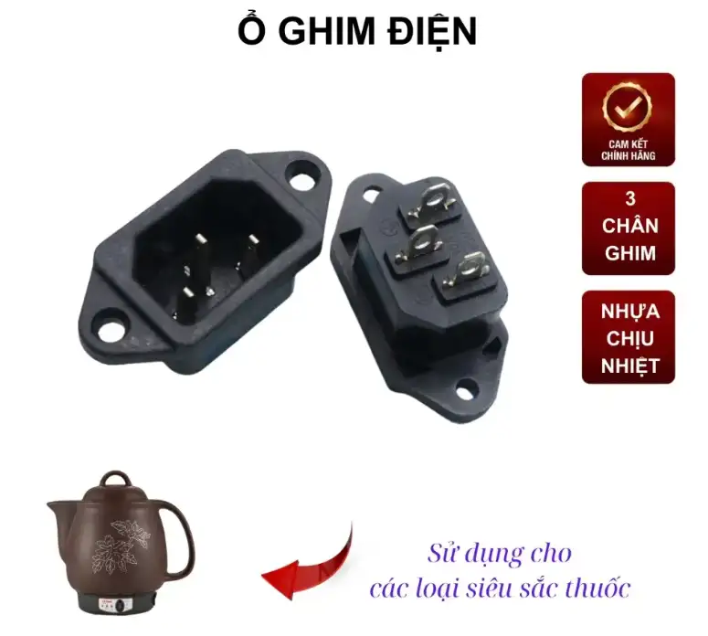 Bộ Sinh Nhiệt Gù Siêu Sắc Thuốc Gang Đúc Phủ Men Điện Trở 450W Thay Thế Chuẩn Bộ Sinh Nhiệt Gù Siêu Sắc Thuốc Gang Đúc Phủ Men Điện Trở 450W Thay Thế Chuẩn - Ảnh 3
