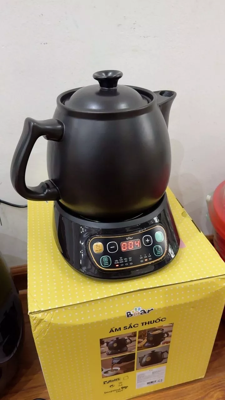 Ấm Sắc Thuốc Bắc HTM-4H40X 4 lít Bear Siêu Sắc Thuốc Ấm Sắc Thuốc Ấm Nấu Thuốc Bắc Siêu Nấu Thuốc Nam Ấm Điện Sắc Thuốc