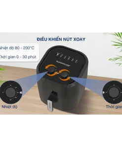 Núm vặn thời gian Nồi chiên không dầu Sunhouse