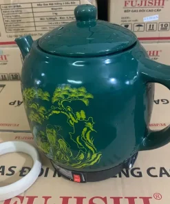 Siêu sắc thuốc GỐM SỨ BÁT TRÀNG Fujishi 3.2 lít HK-066 Ấm thuốc điện nấu tự động ngắt