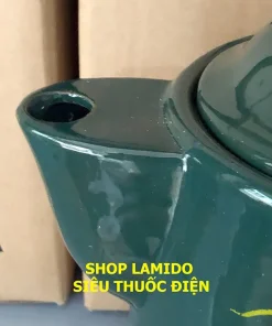 Siêu sắc thuốc điện GỐM SỨ BÁT TRÀNG Fujishi 3.2 lít HK-33B XANH LỤC Ấm thuốc điện nấu tự động ngắt