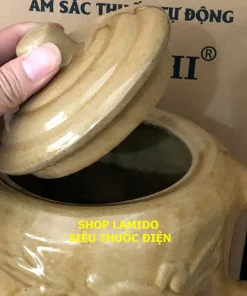 Alternative view of Ấm sắc thuốc điện GỐM SỨ BÁT TRÀNG Fujishi 2.8 lít HK-33BX TRÚC VÀNG Siêu thuốc điện nấu tự động ngắt
