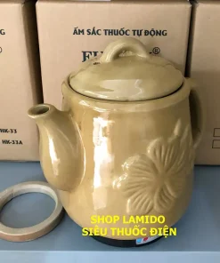 Ấm sắc thuốc điện GỐM SỨ BÁT TRÀNG Fujishi 3.2 lít HK-268/SV-803 Siêu thuốc điện nấu tự động ngắt