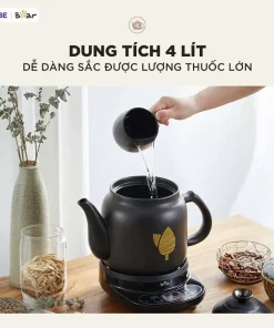 Alternative view of Ấm sắc thuốc Bear 4L HTM-4H40X bảo hành 18 tháng