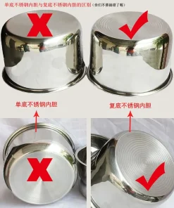 Ruột nồi áp suất 4 lít 5 lít 6 lít Inox 304 chất lượng tốt