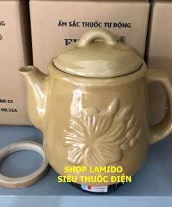 Ấm sắc thuốc điện GỐM SỨ BÁT TRÀNG Fujishi 3.2 lít HK-268/SV-803 Siêu thuốc điện nấu tự động ngắt