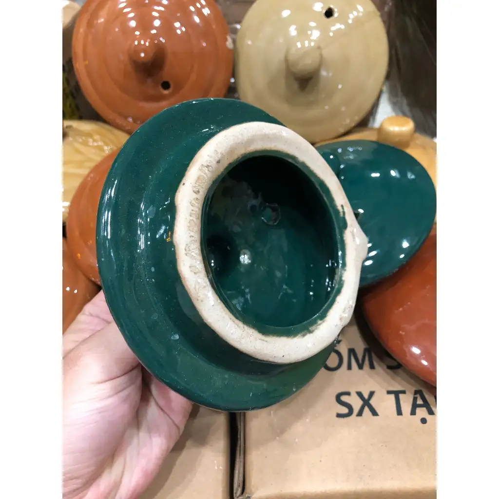 Nắp rời Siêu Sắc Thuốc điện 066 size ấm vòng ngoài 13cm - miệng 10cm MÀU XANH LỤC Dùng cho ấm nấu thuốc bắc Nắp rời Siêu Sắc Thuốc điện 066 size ấm vòng ngoài 13cm - miệng 10cm MÀU XANH LỤC Dùng cho ấm nấu thuốc bắc - Ảnh 5